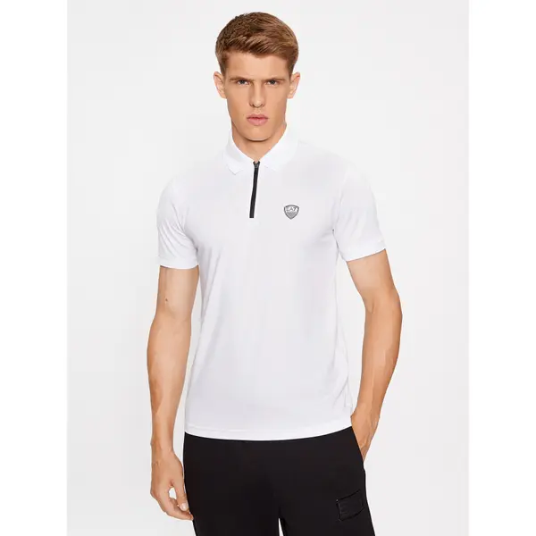 EA7 Emporio Armani EA7 Emporio Armani Polo 8NPF13 PJRGZ 1100 Bijela Regular Fit
