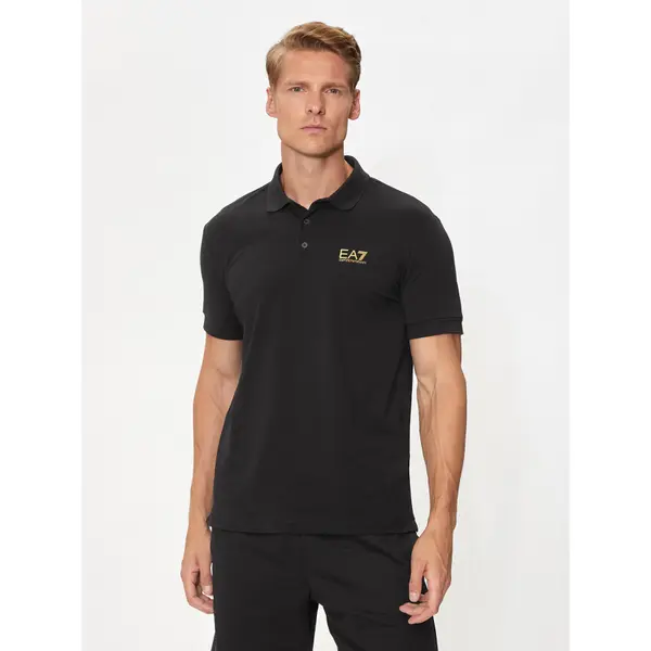 EA7 Emporio Armani EA7 Emporio Armani Polo 8NPF14 PJVQZ 0208 Crna Regular Fit