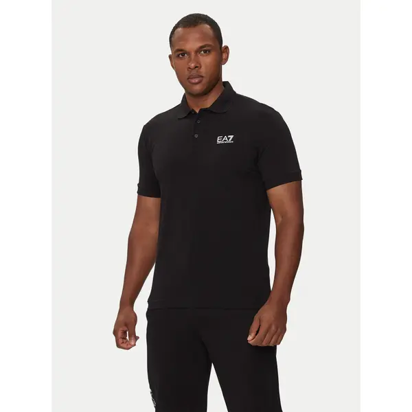 EA7 Emporio Armani EA7 Emporio Armani Polo 8NPF14 PJVQZ 1200 Crna Regular Fit