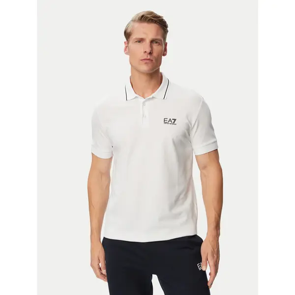 EA7 Emporio Armani EA7 Emporio Armani Polo 8NPF16 PJVUZ 1100 Bijela Slim Fit