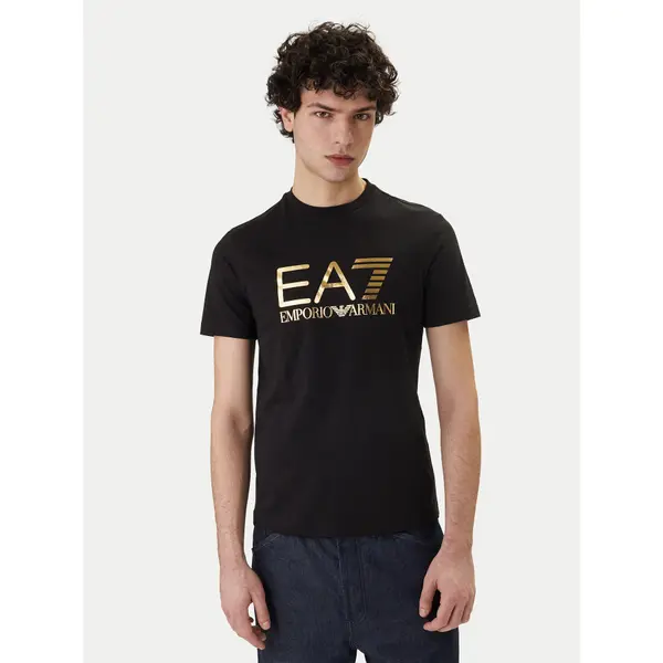 EA7 Emporio Armani EA7 Emporio Armani T-shirt 7M001412 AF22264 MC004 Crna Regular Fit