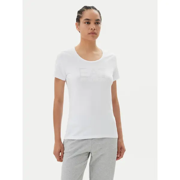 EA7 Emporio Armani EA7 Emporio Armani T-shirt 7W000094 AF10373 U0002 Bijela Slim Fit