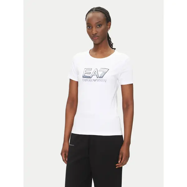 EA7 Emporio Armani EA7 Emporio Armani T-shirt 7W000183 AF10373 U0002 Bijela Regular Fit