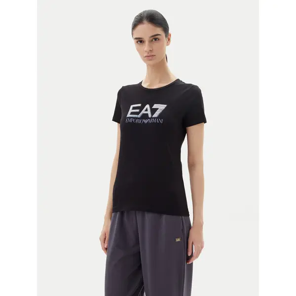 EA7 Emporio Armani EA7 Emporio Armani T-shirt 7W000183 AF10373 UC001 Crna Regular Fit