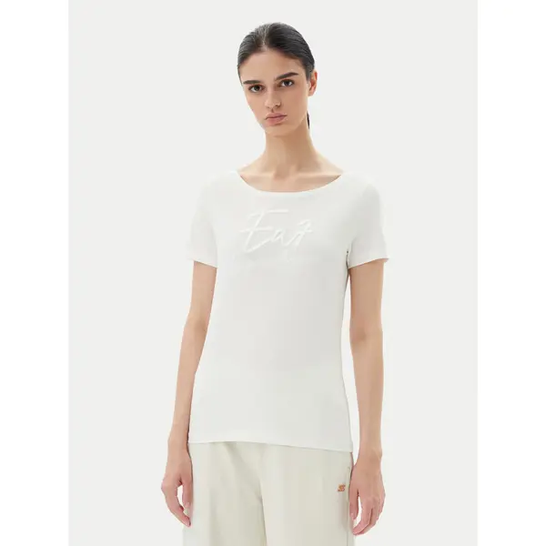 EA7 Emporio Armani EA7 Emporio Armani T-shirt 7W000184 AF10373 U0005 Écru Regular Fit