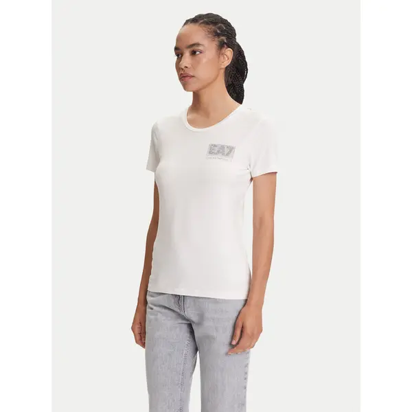 EA7 Emporio Armani EA7 Emporio Armani T-shirt 7W000492 AF10373 U0005 Écru Regular Fit