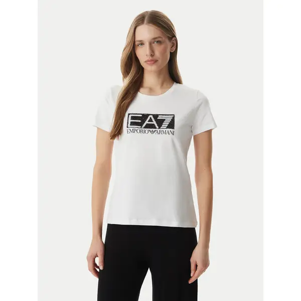 EA7 Emporio Armani EA7 Emporio Armani T-shirt 7W001093 AF10373 U0002 Bijela Regular Fit