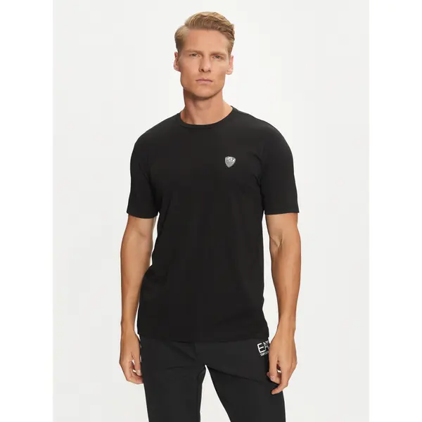 EA7 Emporio Armani EA7 Emporio Armani T-shirt 8NPT16 PJRGZ 1200 Crna Regular Fit