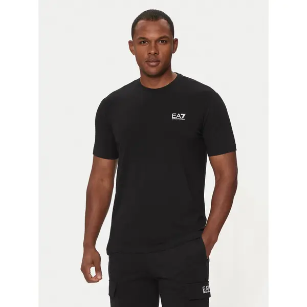 EA7 Emporio Armani EA7 Emporio Armani T-shirt 8NPT26 PJVQZ 1200 Crna Regular Fit