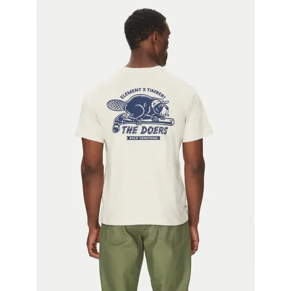 Element Element T-shirt ELYZT00518 Bež Regular Fit