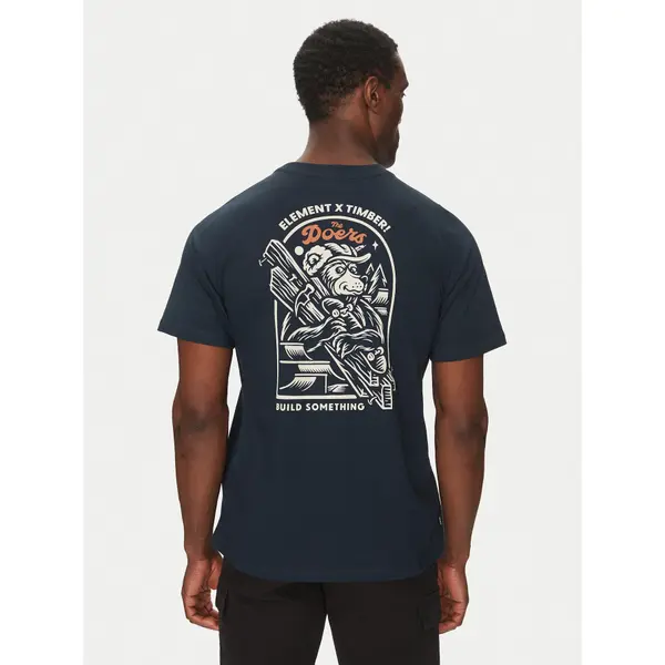 Element Element T-shirt ELYZT00520 Tamnoplava Regular Fit