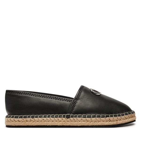 Calvin Klein Espadrile Calvin Klein Espadrille Re Lock Leather HW0HW02036 Crna