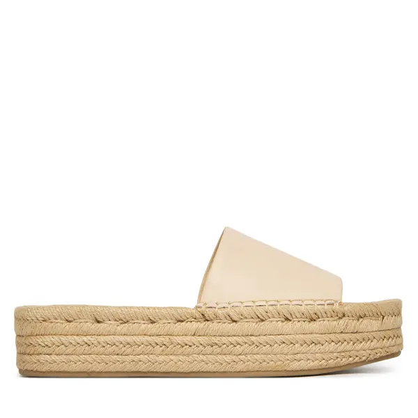Calvin Klein Espadrile Calvin Klein Flatf Espa Mule Lth Mg HW0HW03027 Bež