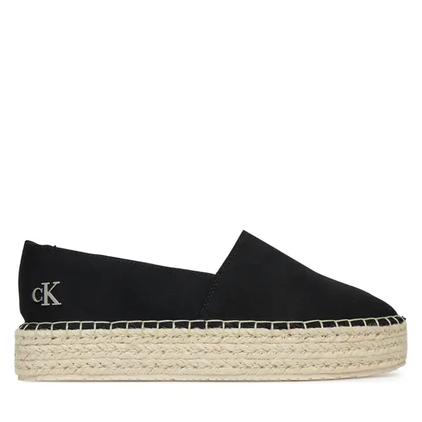 Calvin Klein Jeans Espadrile Calvin Klein Jeans Flatform Esdparille Mg/Hdw YW0YW01737 Crna