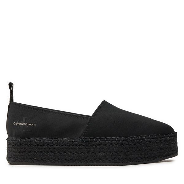 Calvin Klein Jeans Espadrile Calvin Klein Jeans Platform Espadrille Mix Ml Mtl YW0YW01622 Crna