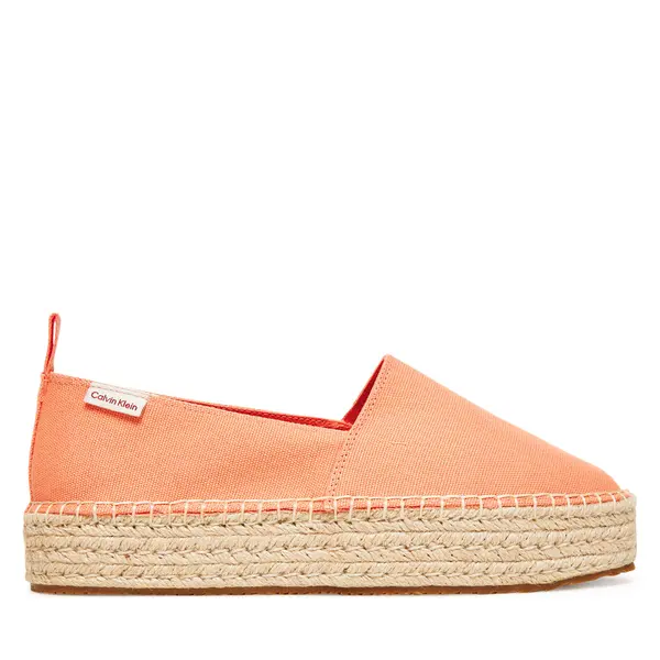 Calvin Klein Jeans Espadrile Calvin Klein Jeans Platform Espadrille Ml Cs YW0YW01871 Narančasta