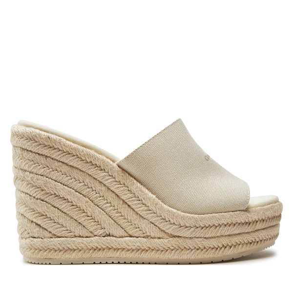 Calvin Klein Jeans Espadrile Calvin Klein Jeans Slide Wedge Rope Sandal Ml Btw YW0YW01356 Creamy White YBI
