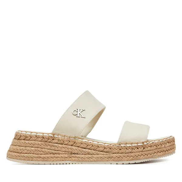 Calvin Klein Jeans Espadrile Calvin Klein Jeans Sporty Rope Mg Lth Webbing YW0YW01704 Bež