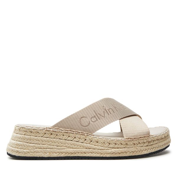 Calvin Klein Jeans Espadrile Calvin Klein Jeans Sporty Wedge Rope Sandal Mr YW0YW01364 Bež