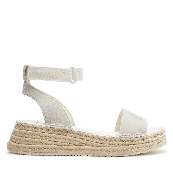 Calvin Klein Jeans Espadrile Calvin Klein Jeans Sporty Wedge Rope Su Con YW0YW00977 Creamy White/Bright White 0F9