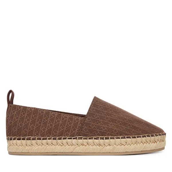 Calvin Klein Espadrile Calvin Klein Oblique Espadrille Aop HW0HW02933 Smeđa