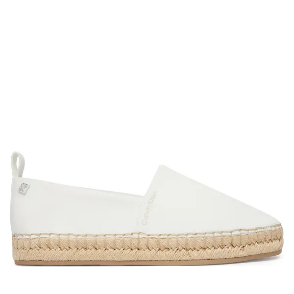 Calvin Klein Espadrile Calvin Klein Oblique Espadrille Canvas HW0HW02931 Bijela