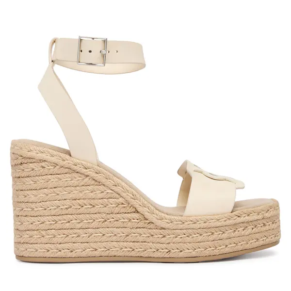 Calvin Klein Espadrile Calvin Klein Wedge Espad 70 Embl Lth HW0HW02897 Bež