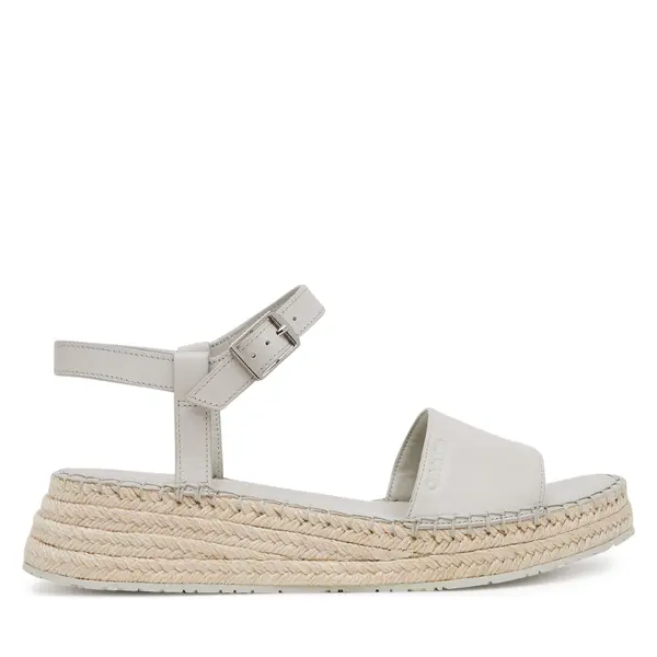 Calvin Klein Espadrile Calvin Klein Wedge Rope Sandal Lth HW0HW02546 Bijela