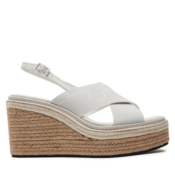 Calvin Klein Espadrile Calvin Klein Wedge Sandal 50 He HW0HW01965 Bijela