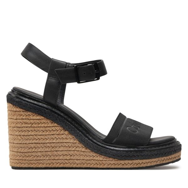 Calvin Klein Espadrile Calvin Klein Wedge Sandal 70 He HW0HW02050 Crna