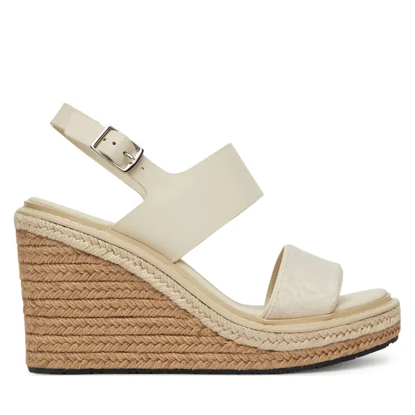Calvin Klein Espadrile Calvin Klein Wedge Sandal 70 - Jacq HW0HW02386 Bijela