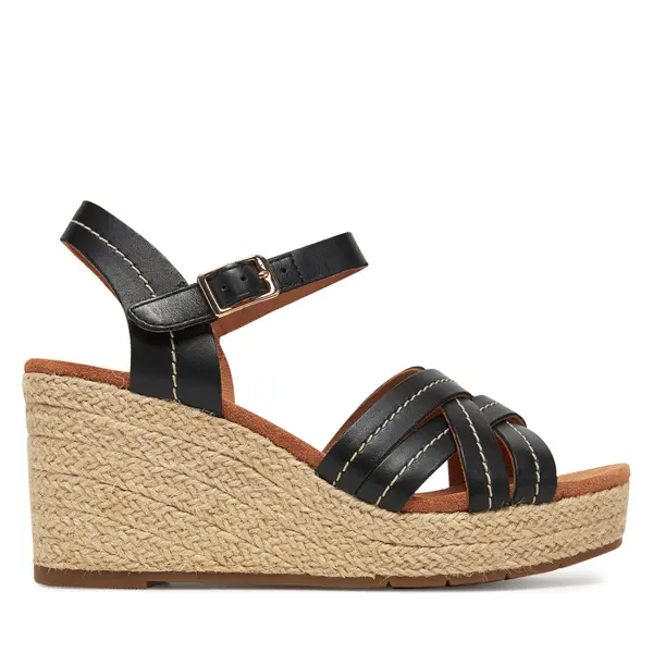 Clarks Espadrile Clarks Sabina Strap 26181462 Crna