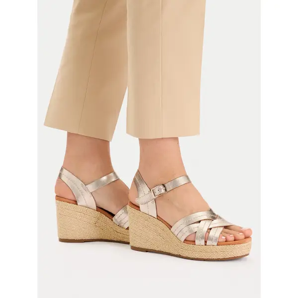 Clarks Espadrile Clarks Sabina Strap 26181463 Zlatna