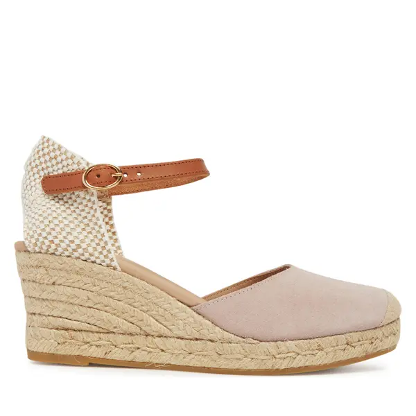 Genuins Espadrile Genuins Carina Velour G106385 Ružičasta