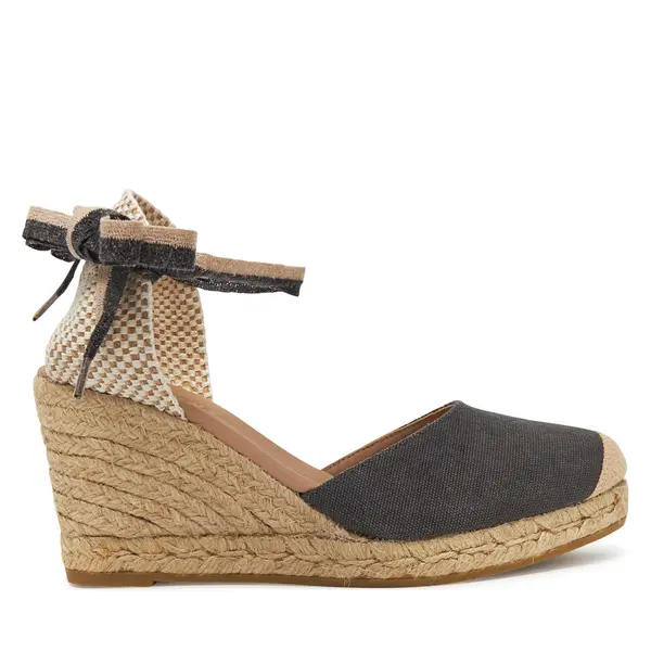 Genuins Espadrile Genuins Zeland Canvas G105907 Crna