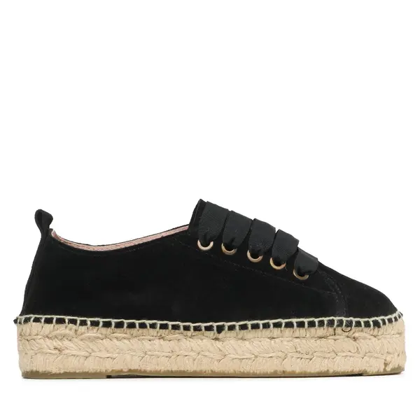 Manebi Espadrile Manebi Lace-Up Espadrilles K 1.0 E0 Crna