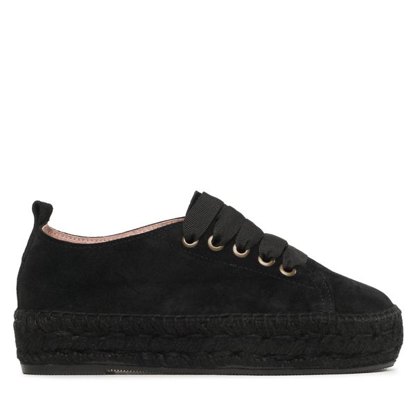Manebi Espadrile Manebi Lace-Up Espadrilles R 2.2 E0 Black On Tone