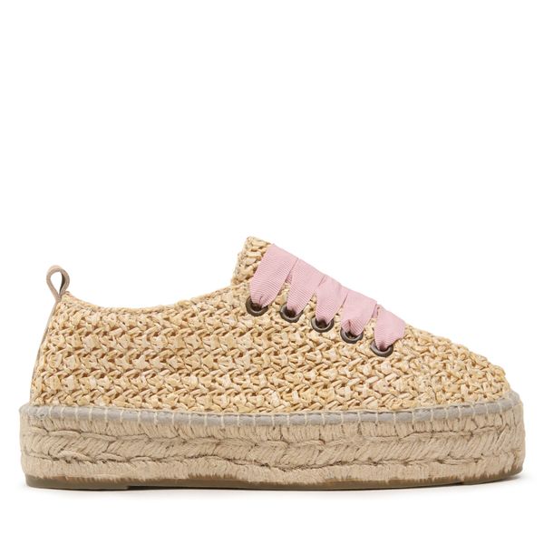 Manebi Espadrile Manebi Lace-Up Espadrilles V 2.7 E0 Raffia