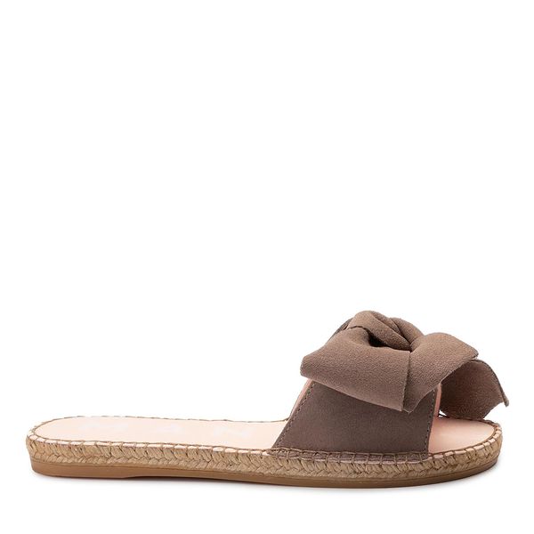 Manebi Espadrile Manebi Sandals With Bow K 1.9 J0 Taupe Suede