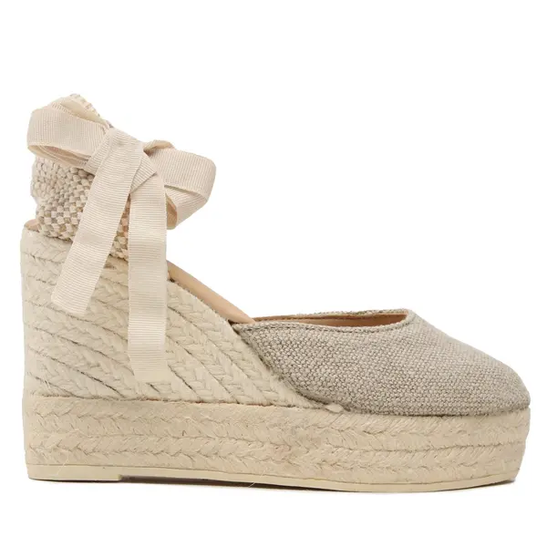 Manebi Espadrile Manebi Wedge Espadrilles O 7.1 WV Bež