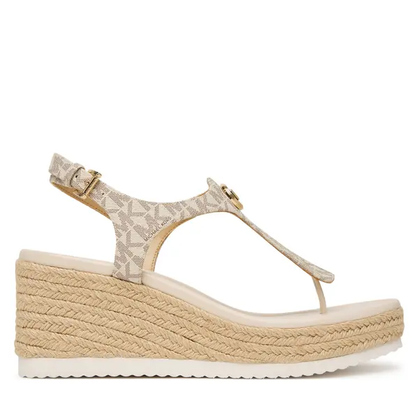 MICHAEL Michael Kors Espadrile MICHAEL Michael Kors Val Thong Wedge 40S6VAMS1B Écru