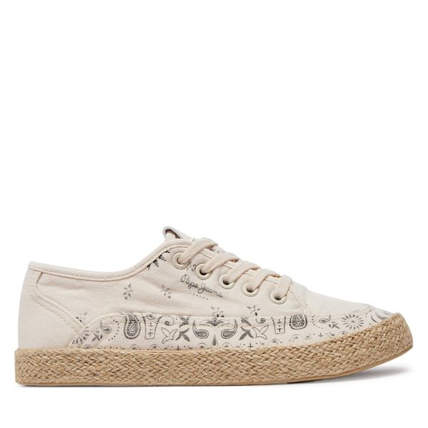 Pepe Jeans Espadrile Pepe Jeans Jade Print PLS10414 Mousse White 808