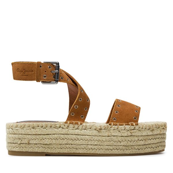 Pepe Jeans Espadrile Pepe Jeans Tracy Antique PLS90657 Smeđa