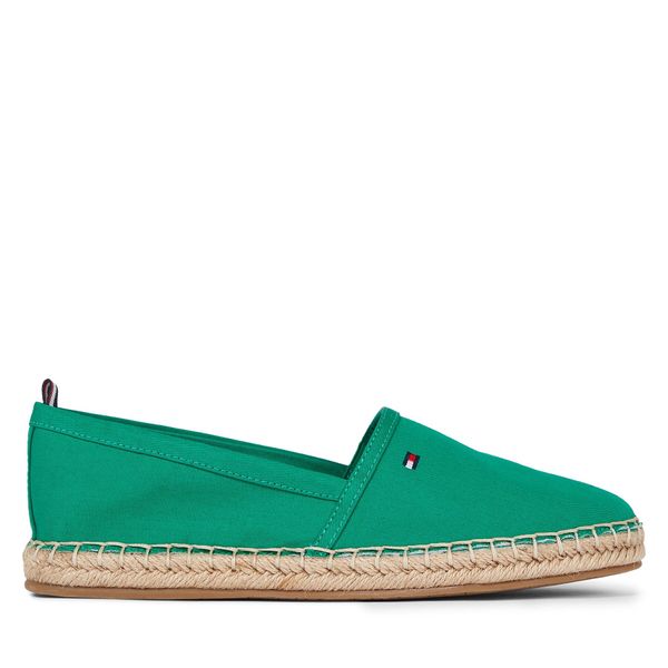 Tommy Hilfiger Espadrile Tommy Hilfiger Basic Tommy Flat Espadrille FW0FW06497 Olympic Green L4B