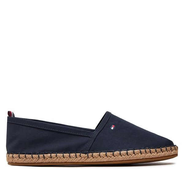 Tommy Hilfiger Espadrile Tommy Hilfiger Basic Tommy Flat Espadrille FW0FW06497 Space Blue DW6