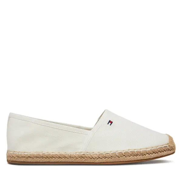 Tommy Hilfiger Espadrile Tommy Hilfiger Flag Canvas Espadrille FW0FW08541 Écru