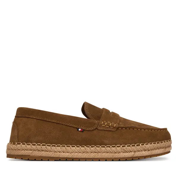 Tommy Hilfiger Espadrile Tommy Hilfiger Flexible Hilfiger Sde Espadrille FM0FM05794 Smeđa
