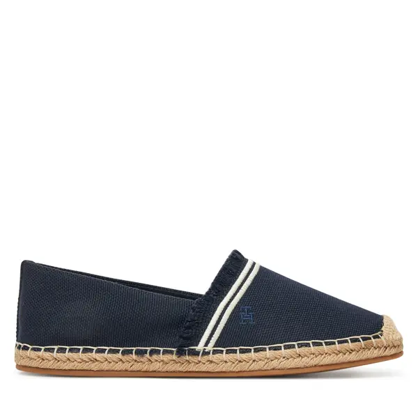 Tommy Hilfiger Espadrile Tommy Hilfiger Fringe Canvas Closed Espadrille FW0FW08881 Tamnoplava
