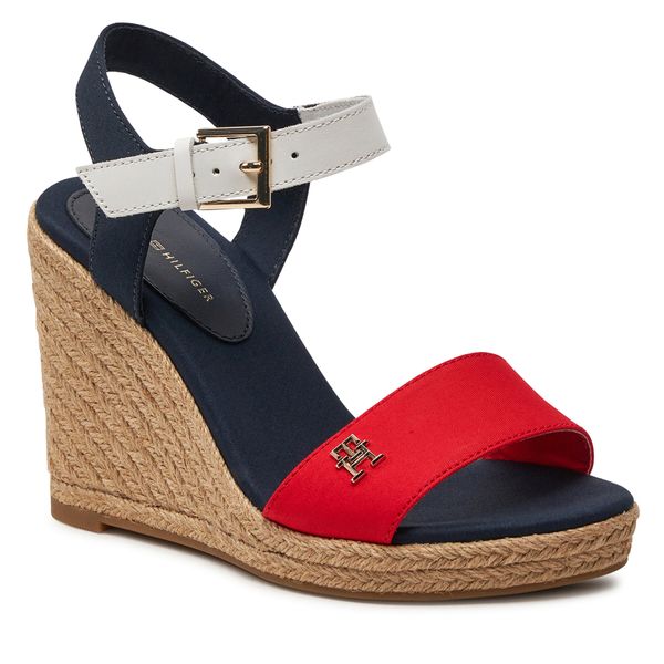Tommy Hilfiger Espadrile Tommy Hilfiger FW0FW08053 Red White Blue 0g0