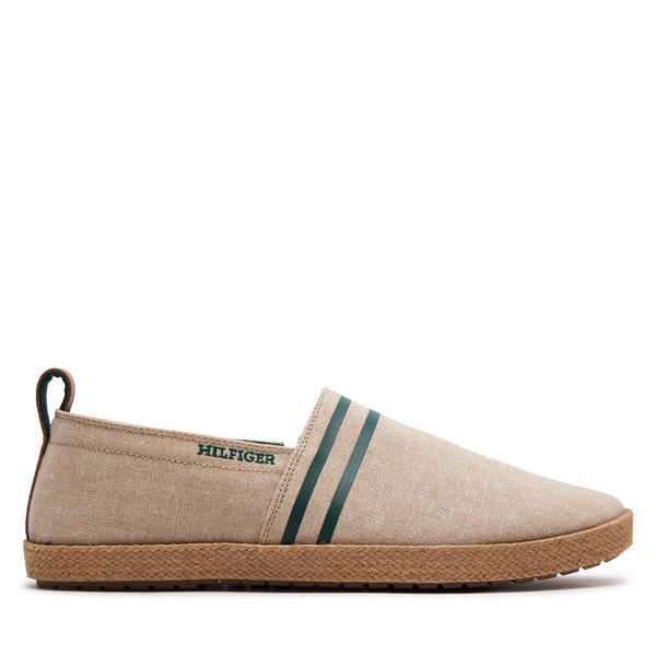 Tommy Hilfiger Espadrile Tommy Hilfiger Hilfiger Espadrille C Chambray FM0FM04982 Bež